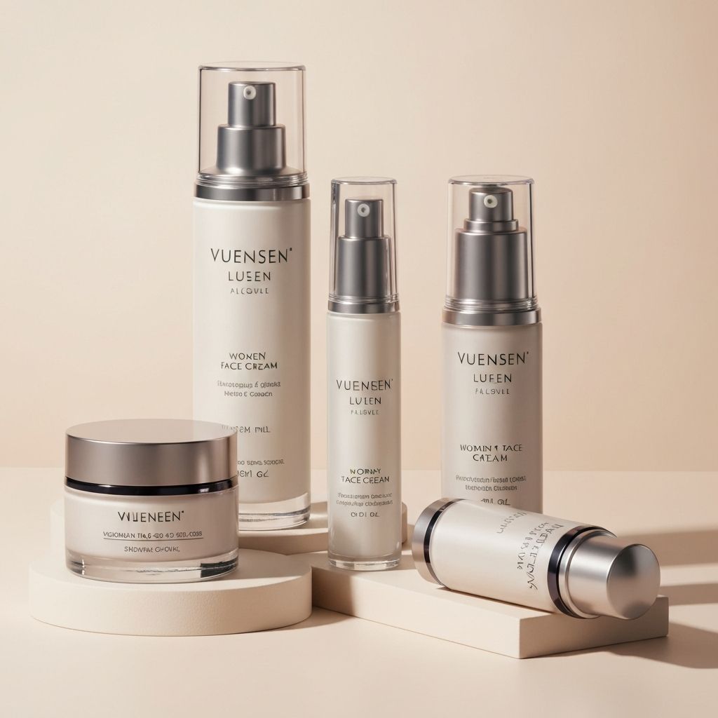 Women's face creams collection